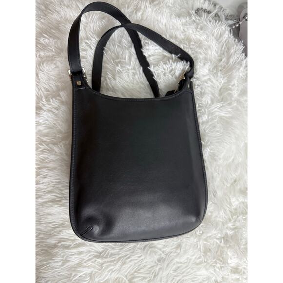 Vintage COACH 9131 Navy Nickle Small Hippie Flap Crossbody Bag - Picture 4 of 10